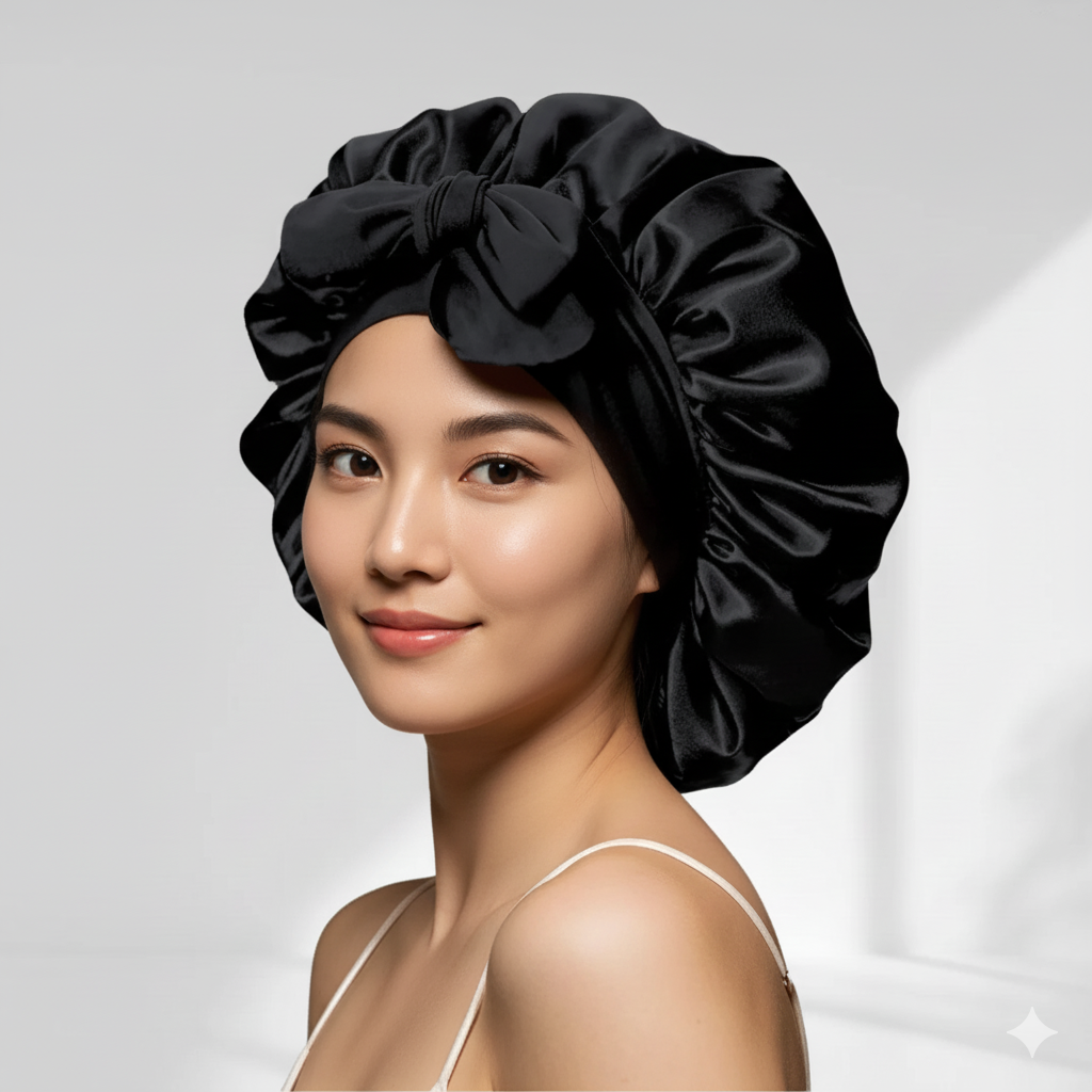 Double-Layer Satin Bonnet for Healthier Hair