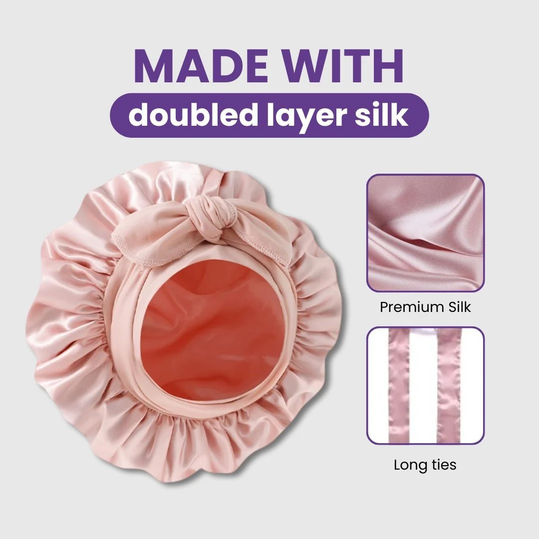 Double-Layer Satin Bonnet for Healthier Hair
