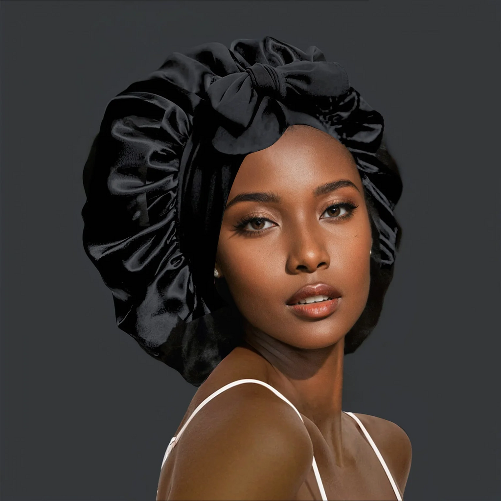 Double-Layer Satin Bonnet for Healthier Hair